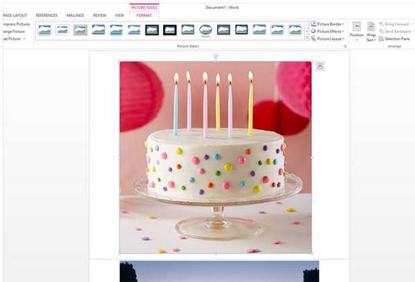 Как изменить размер области изображения в Microsoft Word