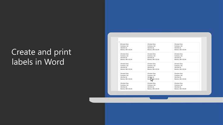 Как настроить печать почтовых этикеток в Microsoft Word
