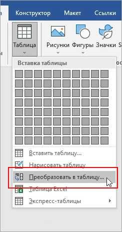 Способы выделения всей таблицы в Microsoft Word