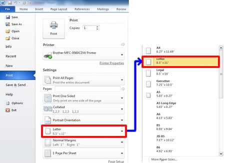 Как сохранить документ перед печатью в Microsoft Word