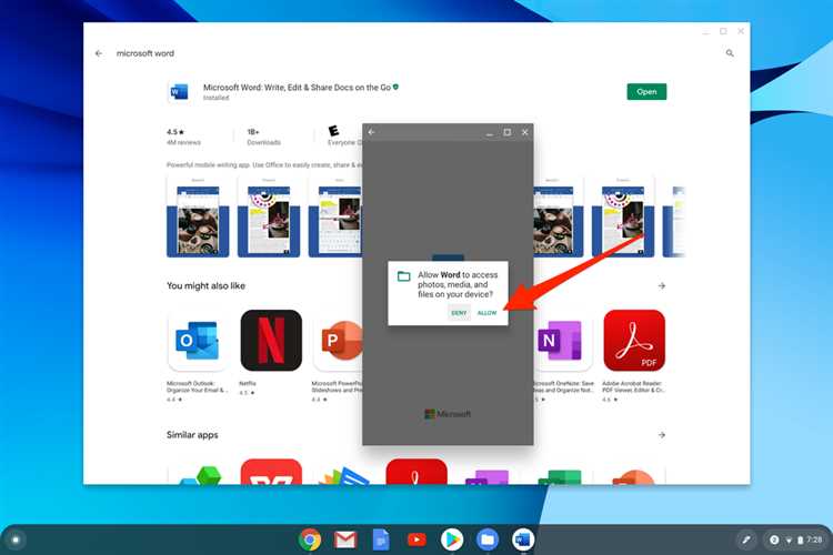 Как установить Microsoft Word на Chromebook