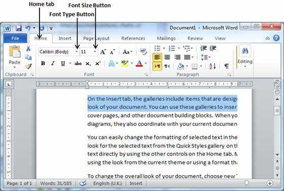 Настройка шрифта в списках в Microsoft Word