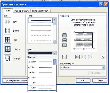 Основные функции создания таблицы в программе Microsoft Word