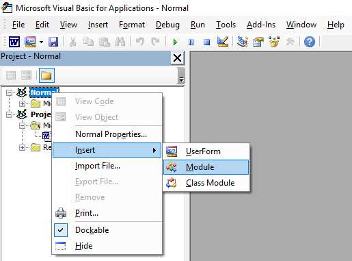Персонализация Microsoft Word с помощью макросов и скриптов