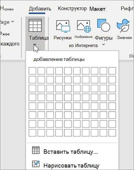 3. Использование таблиц