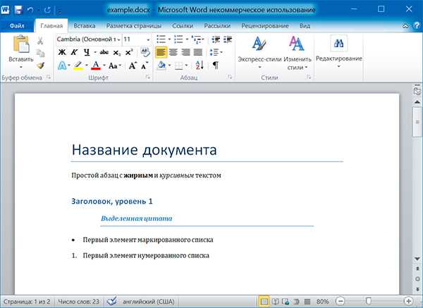 Простая настройка стилей и форматирования в Microsoft Word